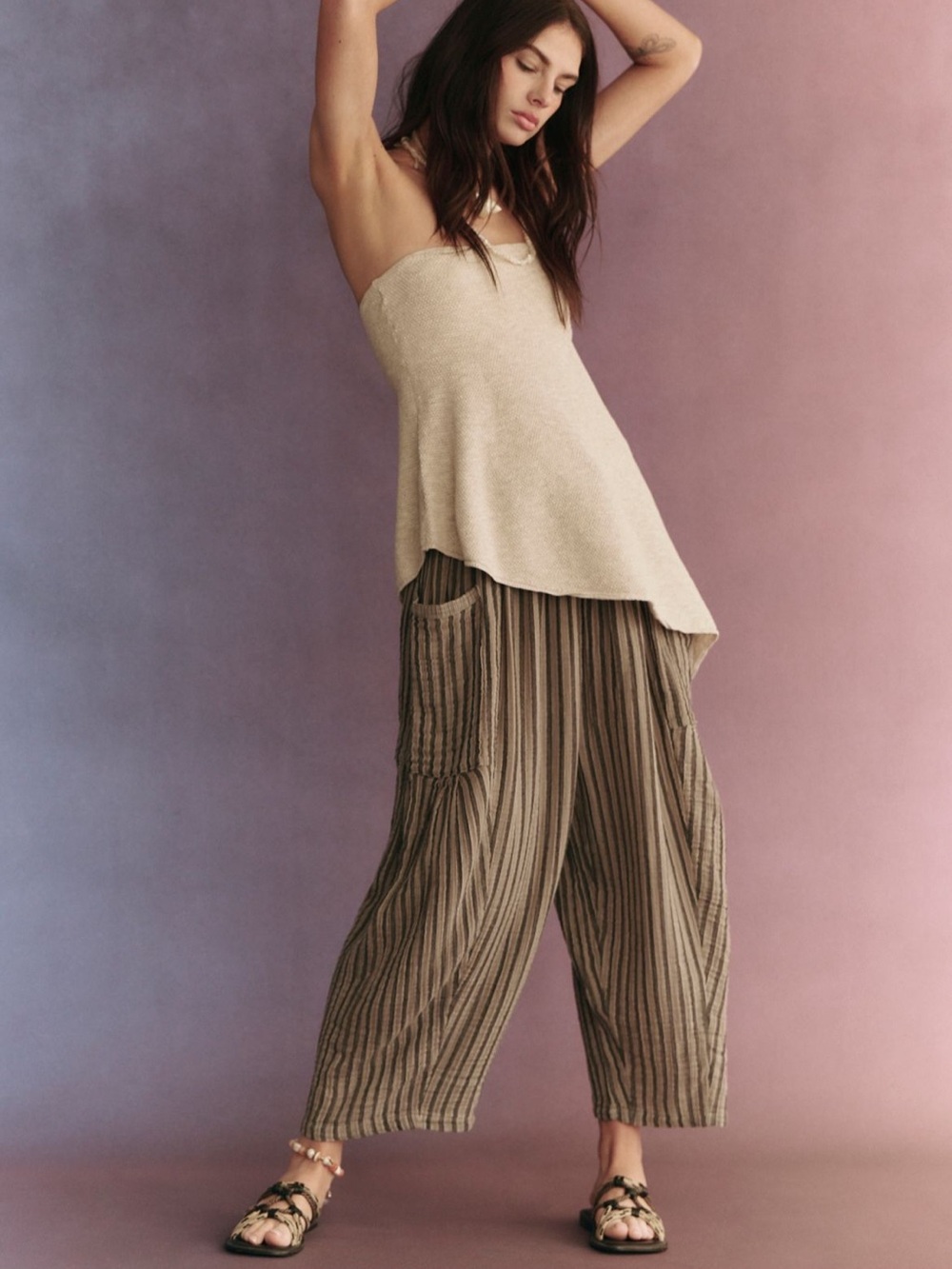 Free People Krista Cotton-Linen Set - Picture 3 of 6
